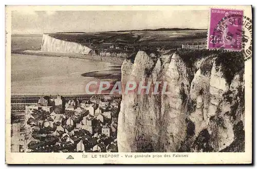 Ansichtskarte AK Le Treport Vue generale Prise des Falaises