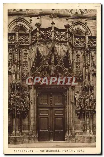 Cartes postales Strasbourg La Cathedrale Portail Nord