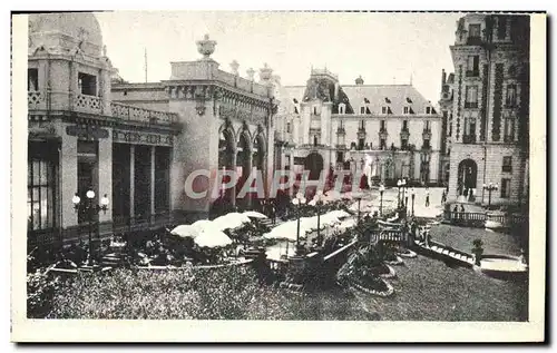 Ansichtskarte AK Vittel La terrasse du casino et les Grands Hotels