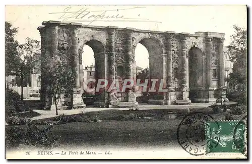 Ansichtskarte AK Reims La Porte de Mars