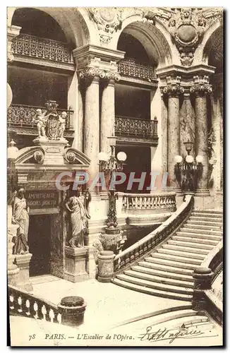 Cartes postales Paris L&#39Escalier de L&#39opera