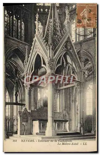 Ansichtskarte AK Nevers Interieur de la Cathedrale Le maitre autel