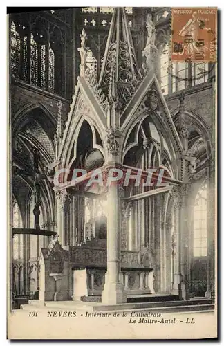 Cartes postales Nevers Interieur de la Cathedrale Le maitre autel