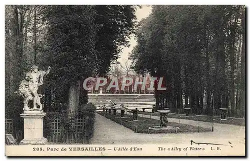 Cartes postales Parc de Versailles L&#39Allee d&#39Eau