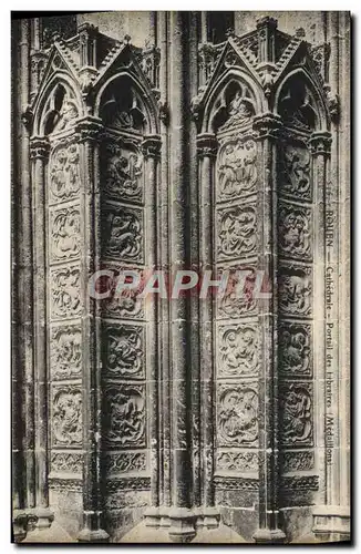 Ansichtskarte AK Rouen Cathedrale Portail des Libraires Medaillons