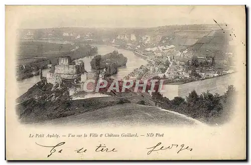Ansichtskarte AK Le Petit Andely Vue sur la ville et le chateau Gaillard