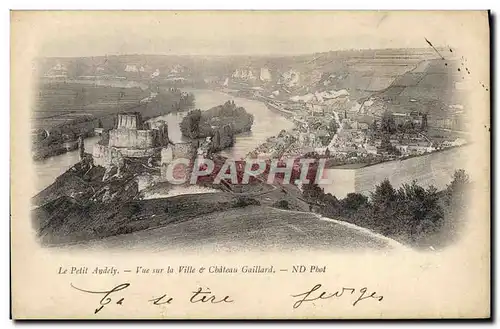 Cartes postales Le Petit Andely Vue sur la ville et le chateau Gaillard