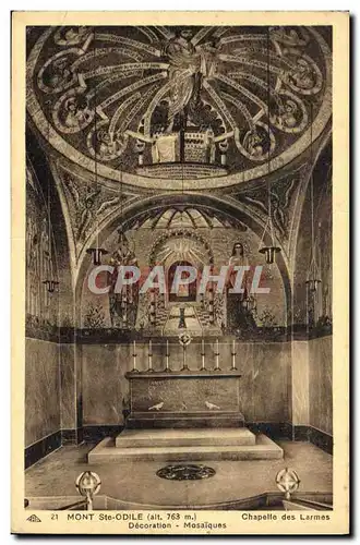 Cartes postales Mont Ste Odile Decoration Mosaiques Chapelle des larmes