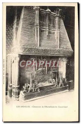 Cartes postales Les Andelys Cheminee De I'Hostellerie Du Grand Cerf