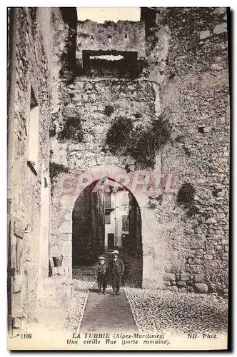 Cartes postales La Turbie Une Vieille Rue Enfants