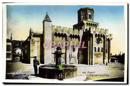 Cartes postales Royat L&#39Eglise Fortifiee