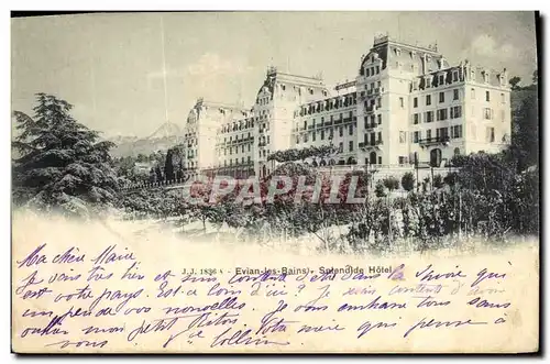 Cartes postales Evian Les Bains Splendide Hotel