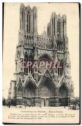 Ansichtskarte AK Cathedrale De Reims Notre Dame