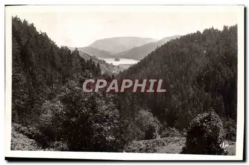 Moderne Karte Le Lac Chambon Vu Du Col De La Croix Morand