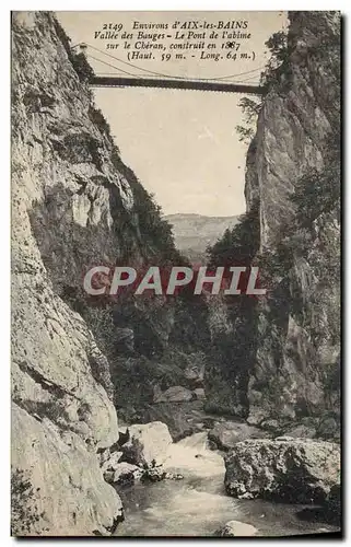 Ansichtskarte AK Environs D&#39Aix Les Bains Vallee Des Bauges Le Pont De I&#39Abime sur le Cheran