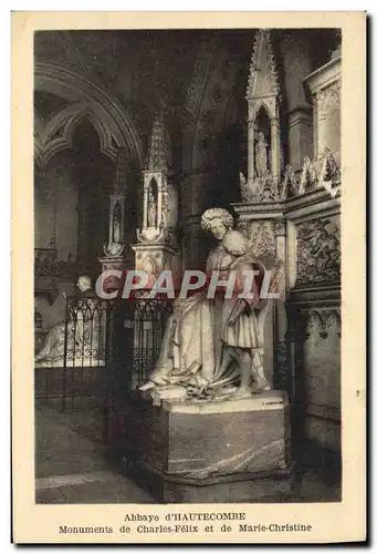 Cartes postales Abbaye D&#39Hautecombe Monuments De Charles Felix Et De Marie Christine