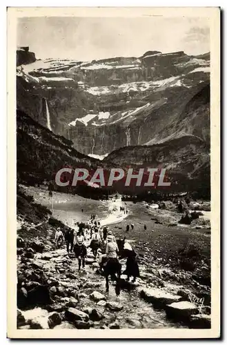 Cartes postales moderne Gavarnie Chemin Du Cirque Au Plateau De La Prade