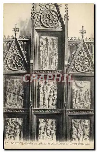 Cartes postales Roscoff Retable En Albatre De Notre Dame De Croatz Batz