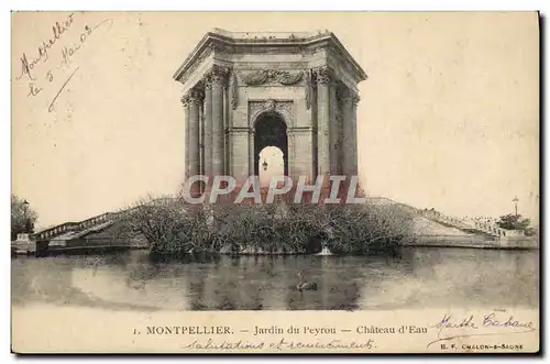 Cartes postales Montpellier Jardin Du Peyrou Chateau D&#39Eau