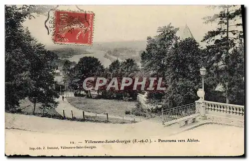 Cartes postales Villeneuve Saint Georges Panorama Vers Ablon