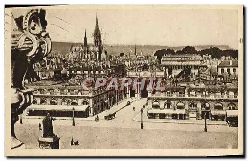 Ansichtskarte AK Nancy L&#39Arc De Triomphe La Basilique Saint Epvre et le palais du gouvernement Vue prise de la