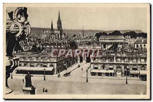 Cartes postales Nancy L'Arc De Triomphe La Basilique Saint Epvre Et Le palais du gouvernement Vue prise de la