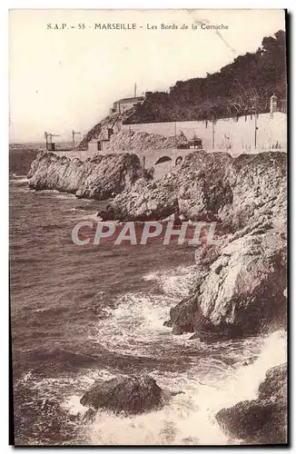 Ansichtskarte AK Marseille Les Bords De La Corniche