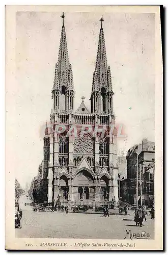 Cartes postales Marseille L&#39Eglise Saint Vincent De Paul