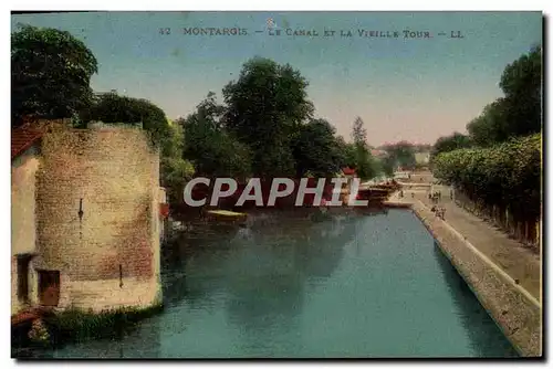 Ansichtskarte AK Montargis Le Canal Et La Vieille Tour