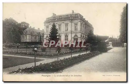 Cartes postales Bourges L'Archeveche Et Les Jardins