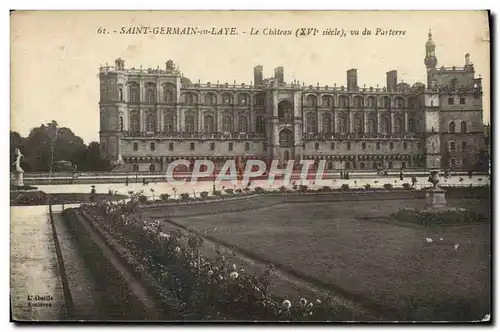Cartes postales Saint Germain en Laye Le Chateau Vu Du Parterre