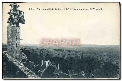 Cartes postales Tannay Pinacle De La Tour Vue Sur Le Vignoble