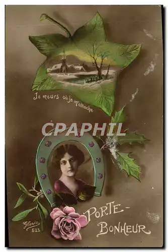 Cartes postales Femme Porte Bonheur