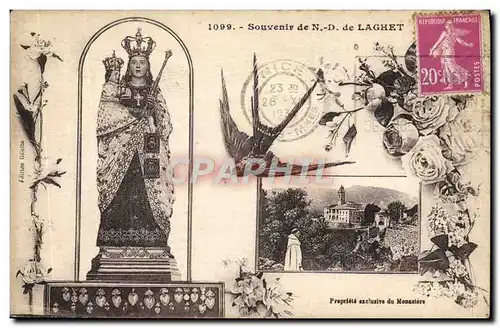 Cartes postales Souvenir De ND de Laghet