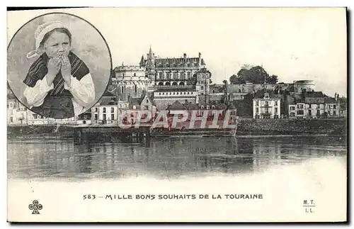 Cartes postales Mille Bons Souhaits De La Touraine