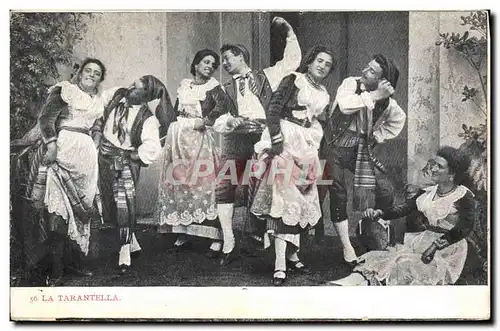 Cartes postales La Tarantella Folklore