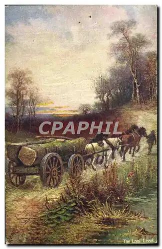 Cartes postales The last load Chevaux