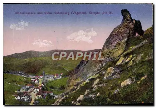 Cartes postales Diedolshausen Und Ruine Gutenburg Kampfe