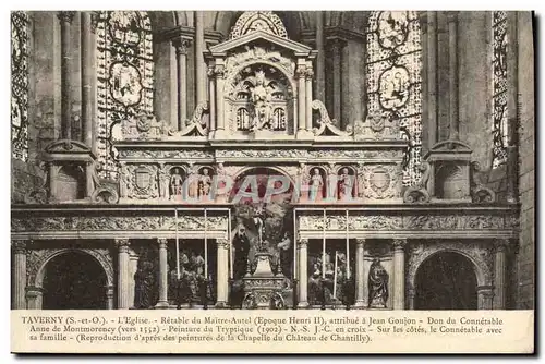 Cartes postales Taverny L&#39Eglise Retable Du Maitre Autel