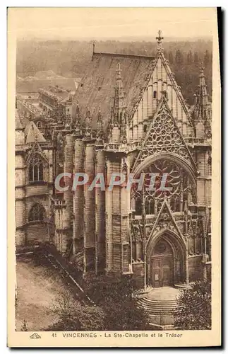 Ansichtskarte AK Vincennes La Ste Chapelle Et Le Tresor