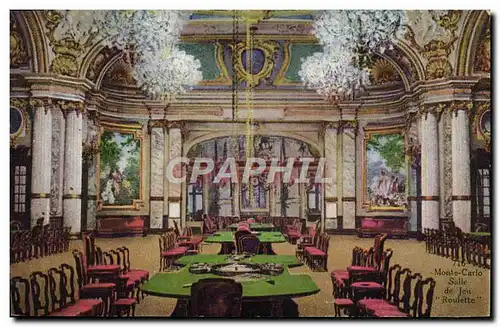 Cartes postales Monte Carlo Salle De Jeu Roulette