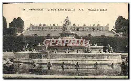 Cartes postales Versailles Le Parc Bassin De Latone