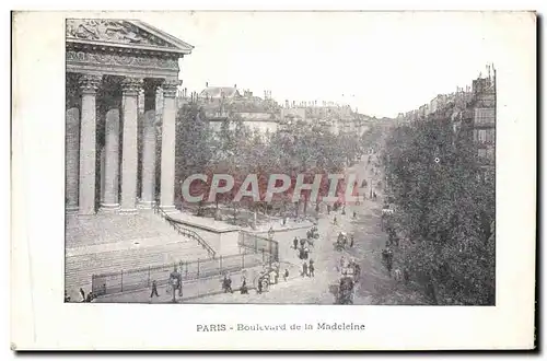 Cartes postales Paris Boulevard De la Madeleine