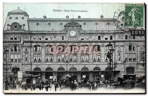 Cartes postales Paris Gare Saint Lazare