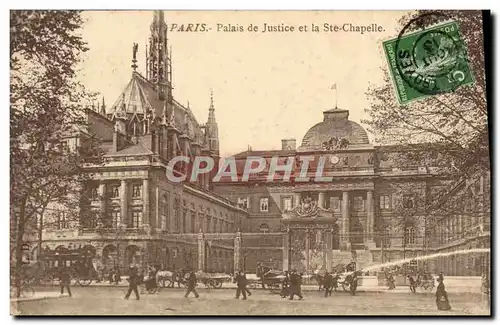 Ansichtskarte AK Paris Palais De Justice Et La Ste Chapelle