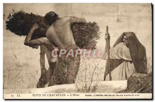 Ansichtskarte AK Puvis De Chavannes Paris L&#39Hotel De Ville