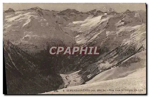 Cartes postales Superbagneres Vue Vers Le Cirque Du Lys