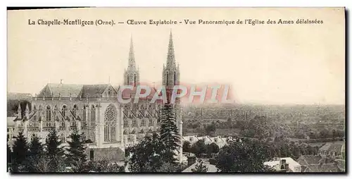 Cartes postales La Chapelle Montligeon Oeuvre Expiatoire Vue Panoramique De I&#39Eglise des ames delaissees