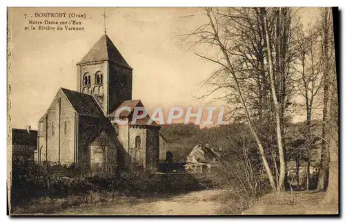 Cartes postales Domfront Notre Dame Sur I&#39Eau et la riviere de Varenne