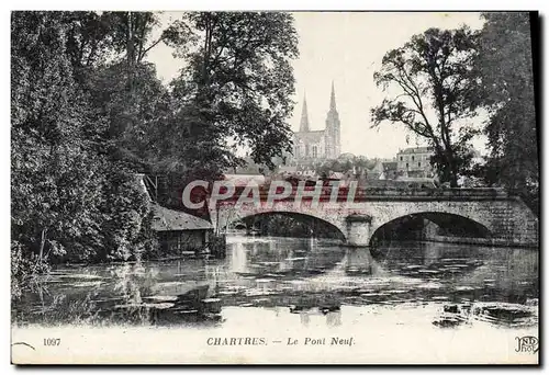 Ansichtskarte AK Chartres Le Pont Neuf